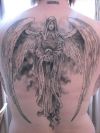 angel pics tattoos on back